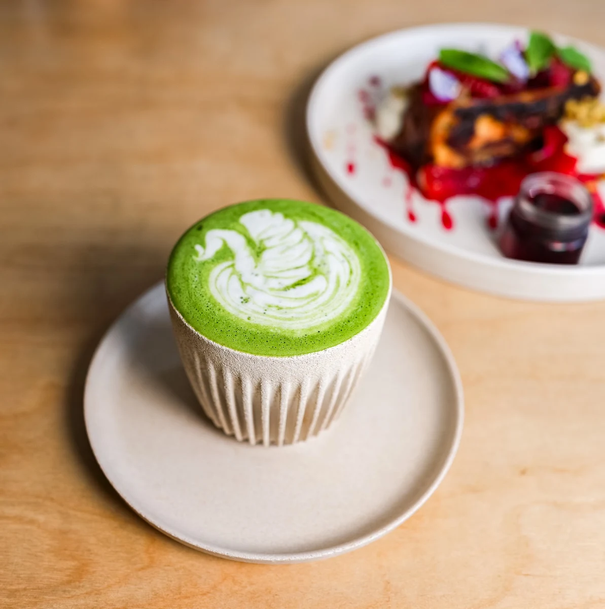 Matcha Latte, Mary Miller Cafe
