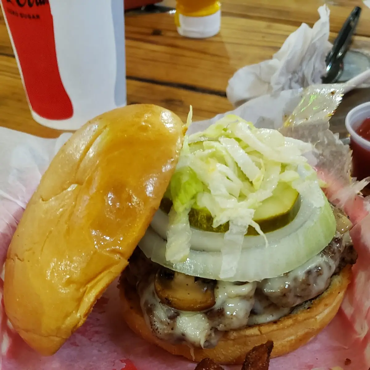 Swiss Mushroom Burger