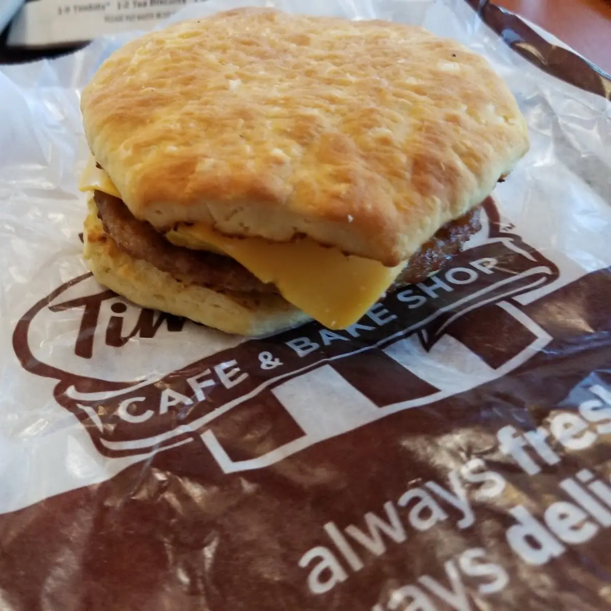 Sausage Egg and Cheese Biscuit