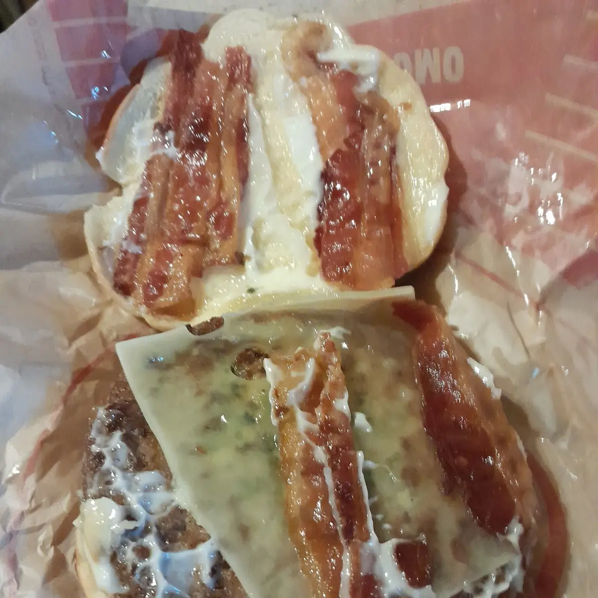 Bacon Swiss Cheese Burger