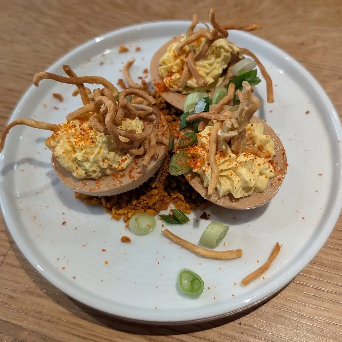 Ramen Deviled Eggs