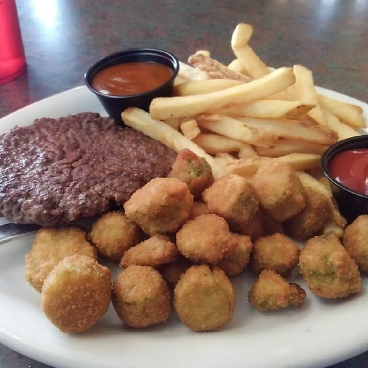 Hamburger Steak and Two Sides