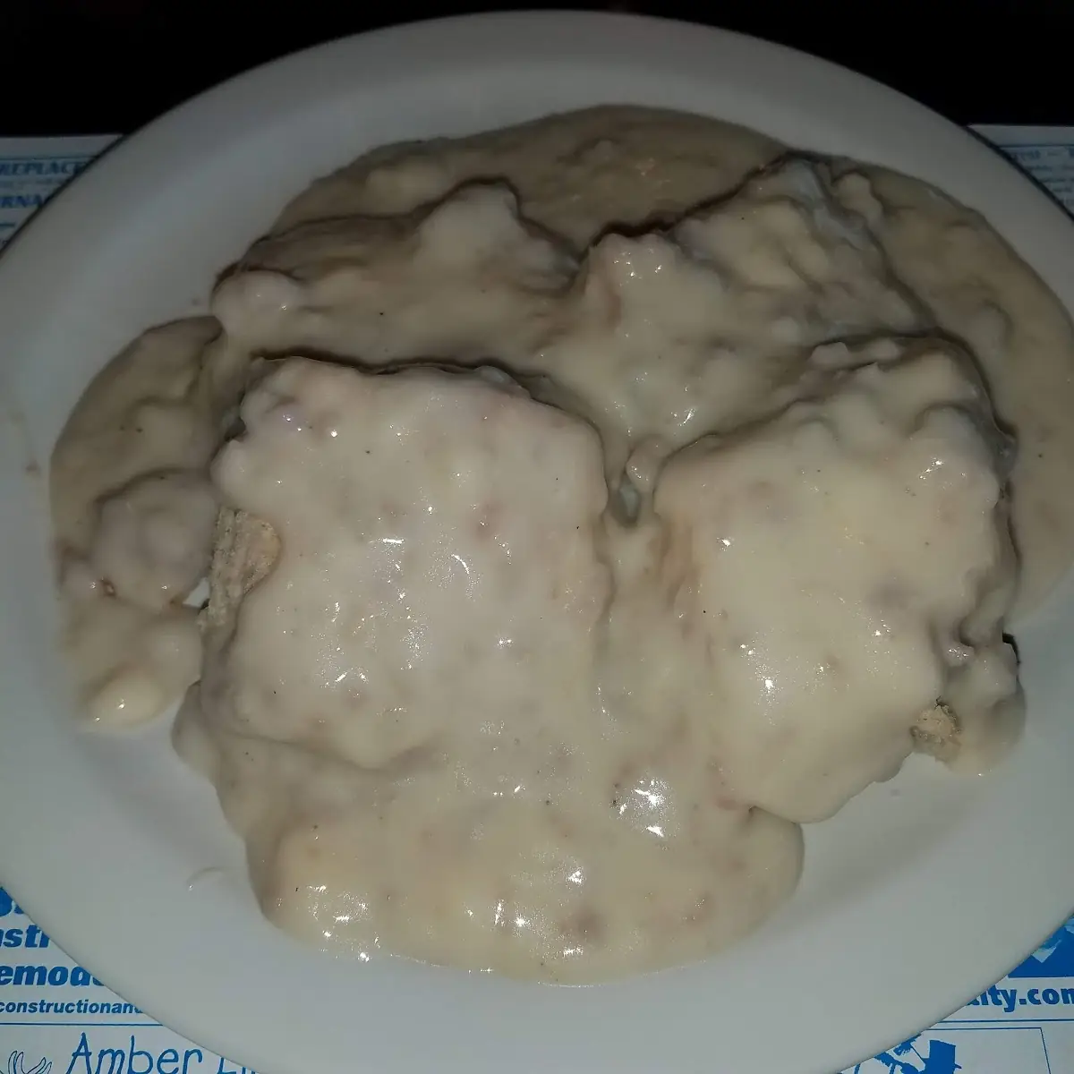 One Biscuit & Gravy