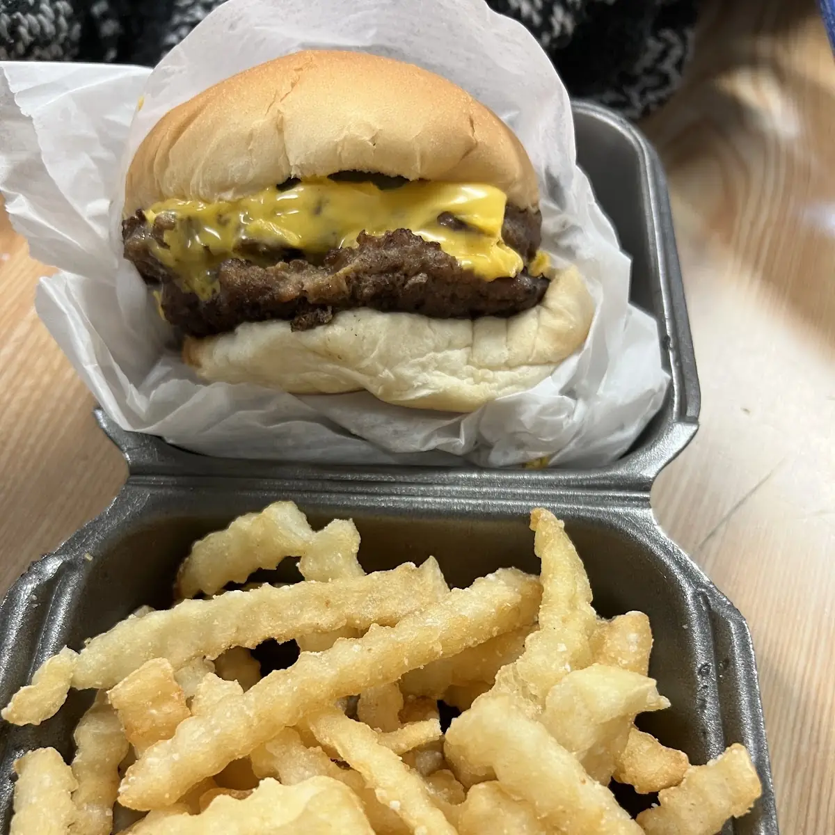 Cheese Burger and Fries