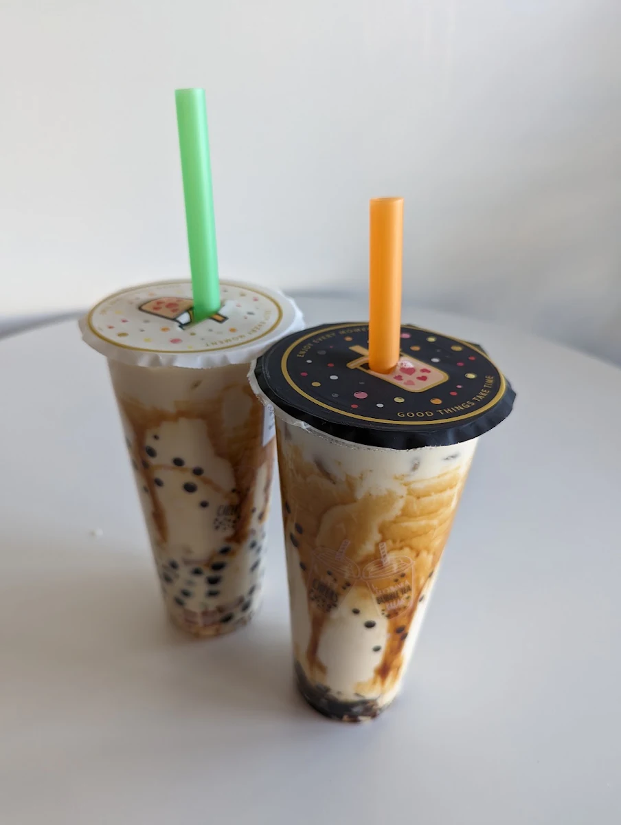 Black Sugar Milk Tea with Coffee Jelly