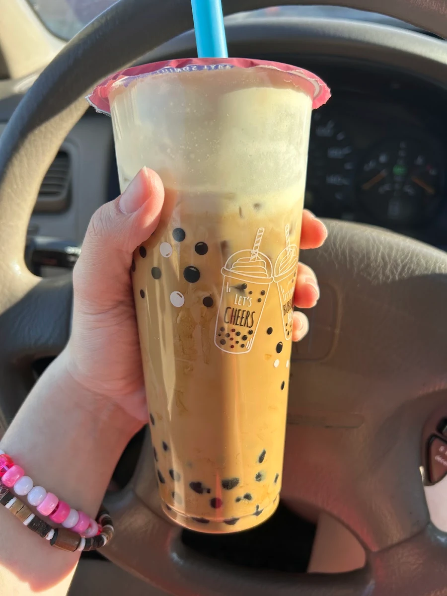 Salted Caramel Coffee with Boba