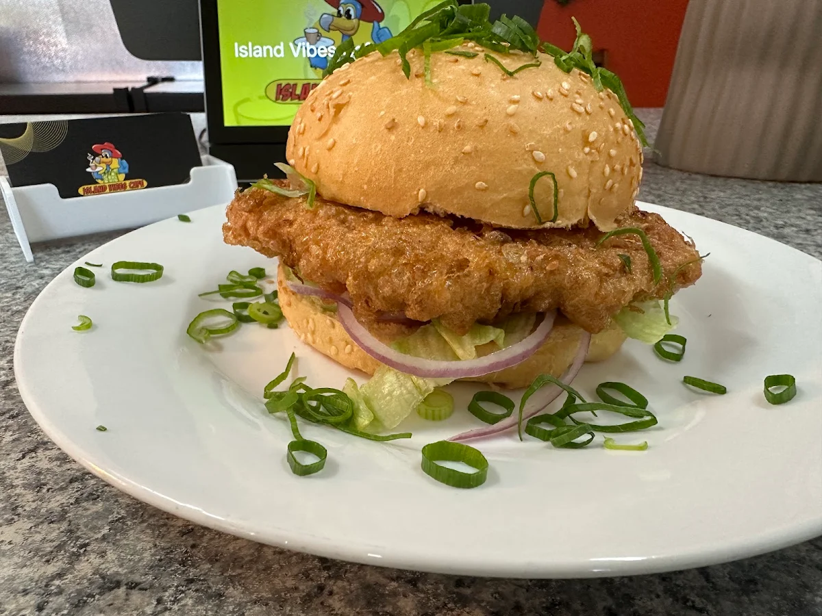 Island Vibes Chicken Burger, Island Vibes Cafe