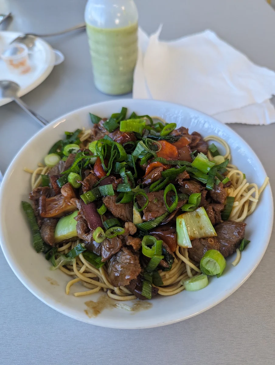 Mine Bouille with Sauté Lamb, Island Vibes Cafe