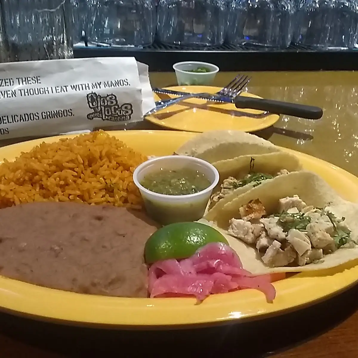 Chicken Taco Plate