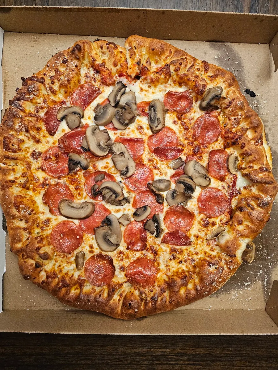 Pepperoni and Mushroom Pizza