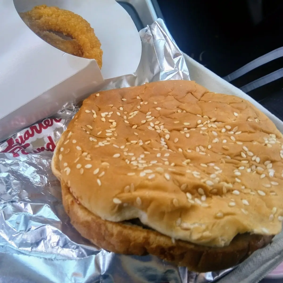 Quarter Pound with Onion Rings