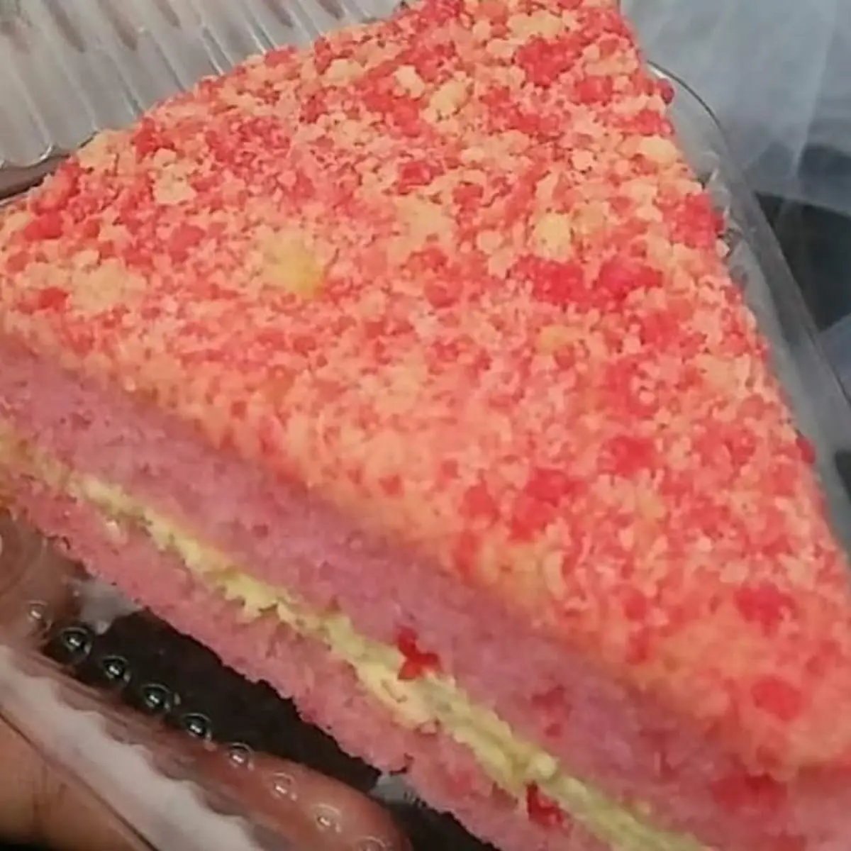 Strawberry Crunch Cake