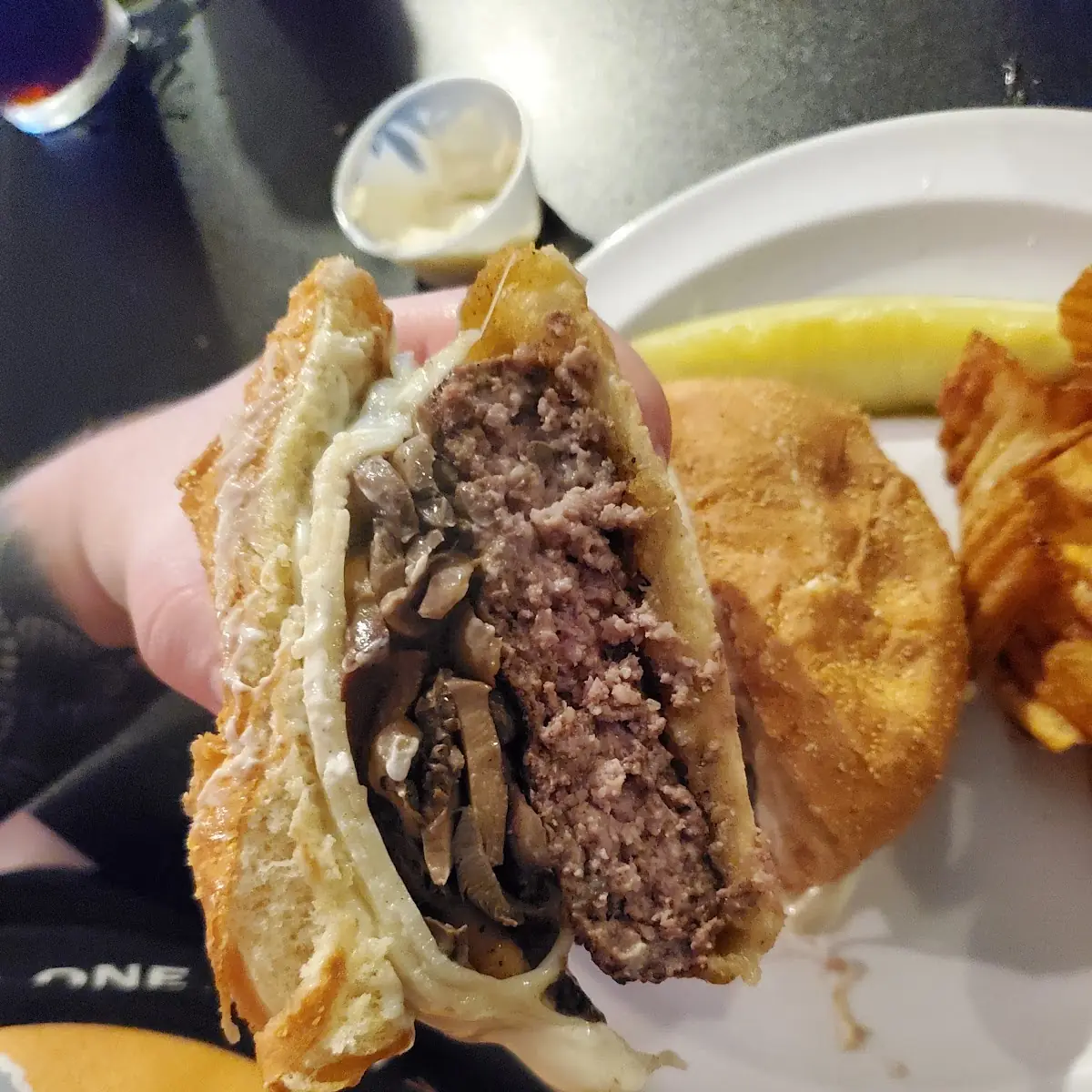 Mushroom Swiss Burger