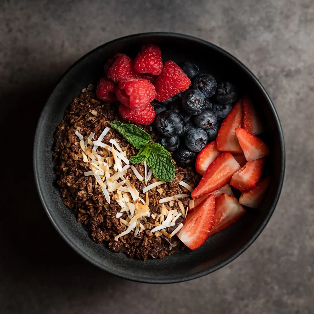 Granola Bowl and Fruit