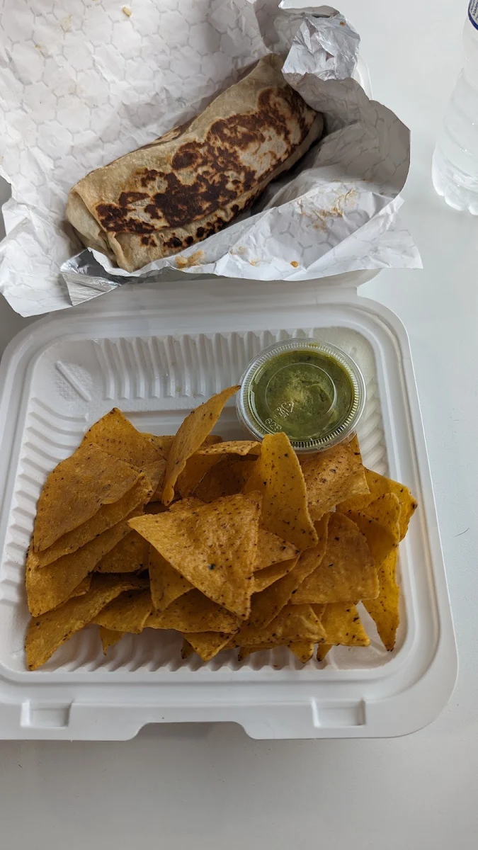 Nachos Contains Chips & Queso Burrito, Ola Amigoz