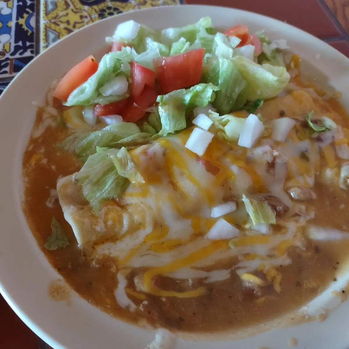 Beef Enchilada with Green Chile