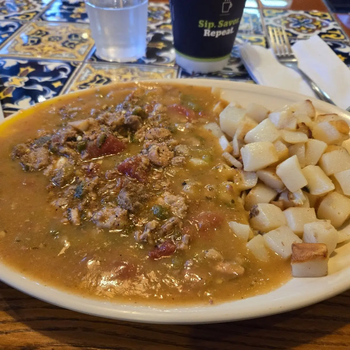 Pork Carnitas Eggs and Potatoes