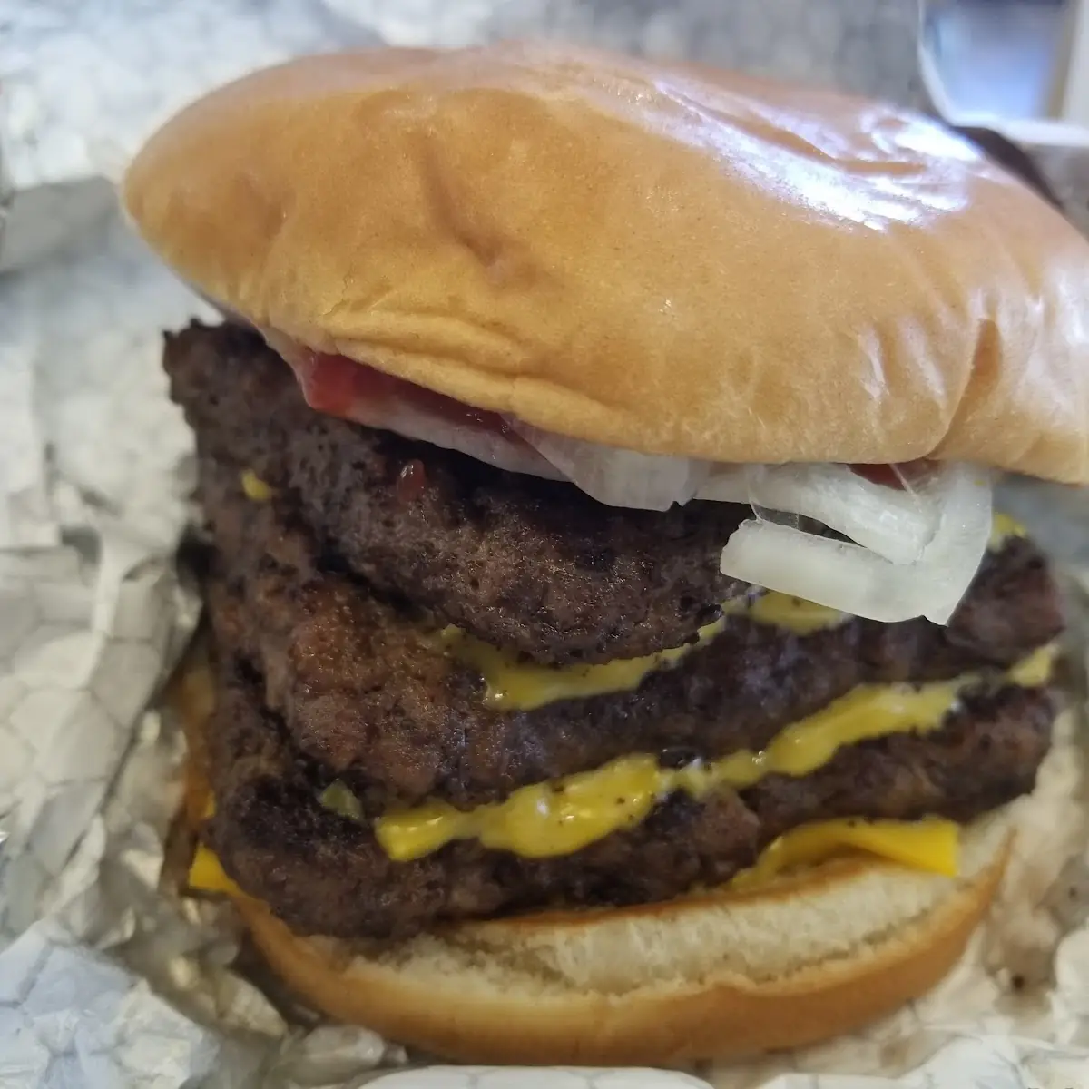 Dave's Triple Cheeseburger