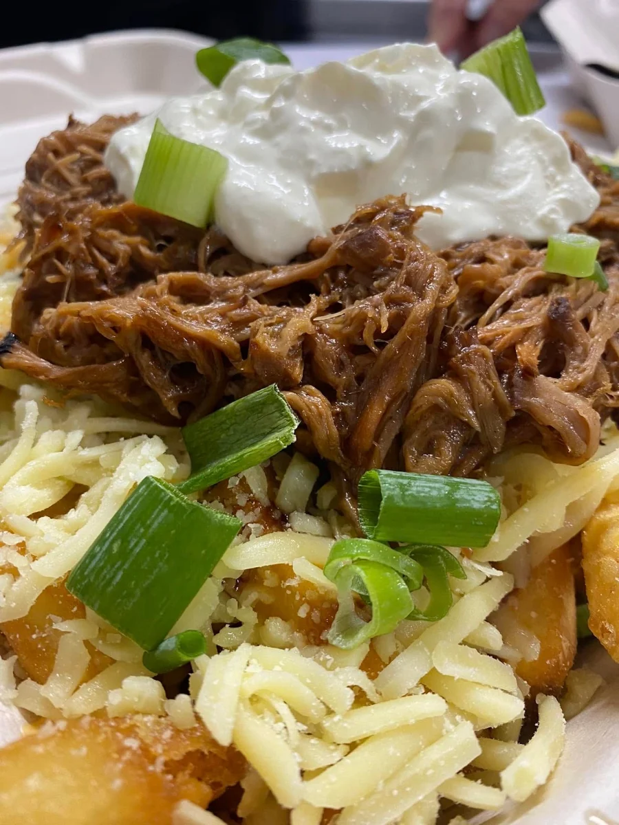 Chips with Cheese & Slow Cooked Pulled Pork