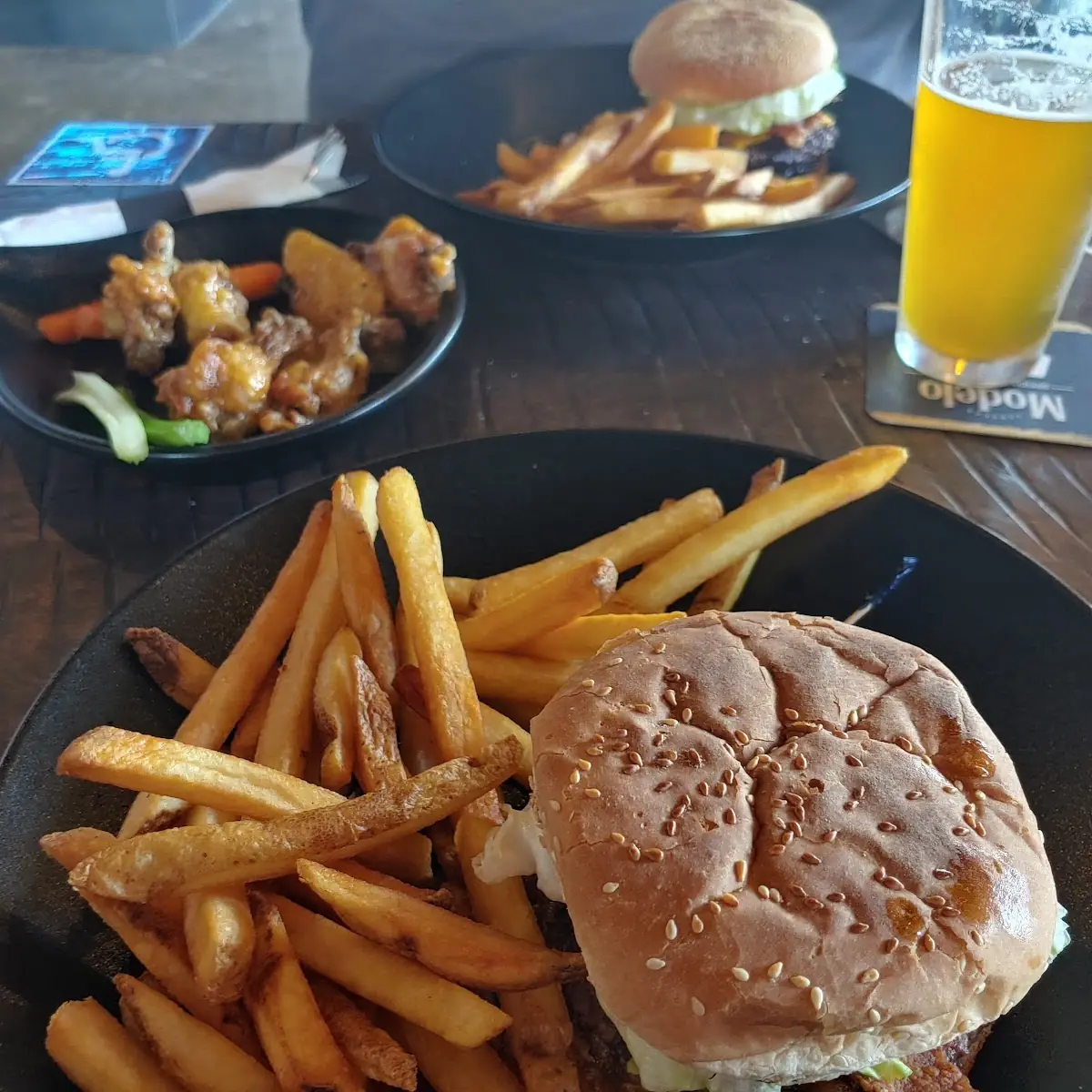 Bacon Cheeseburger and Fries