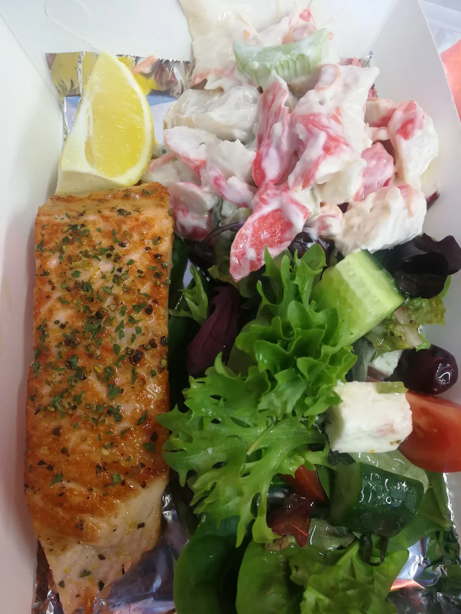 Salmon & Chips or Salad, Mona Vale Seafood