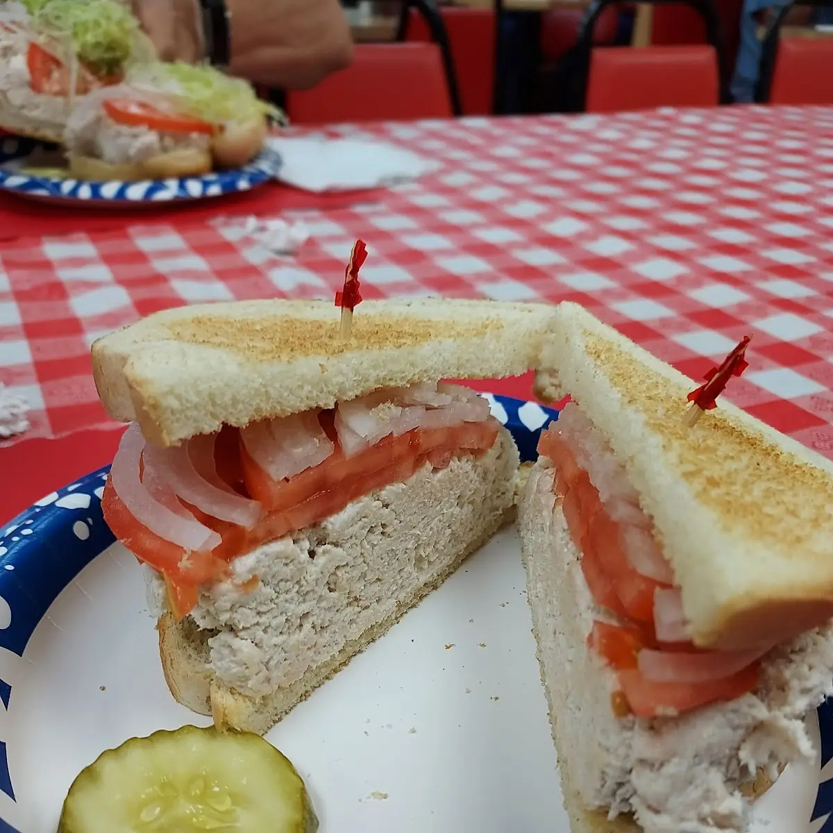 Chicken Salad Sandwich on White Toast