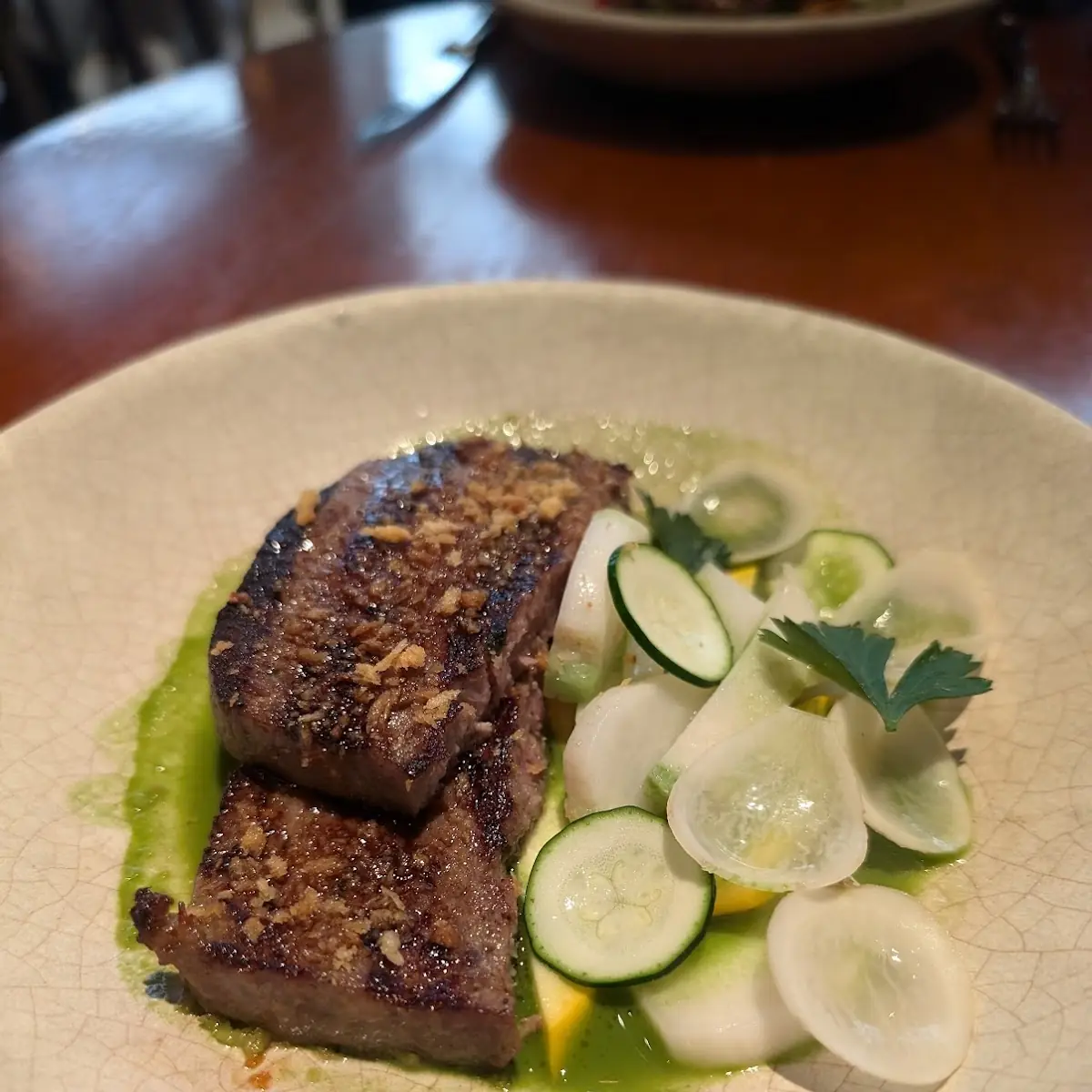 Arugula Bone Marrow and Crispy Gremolata