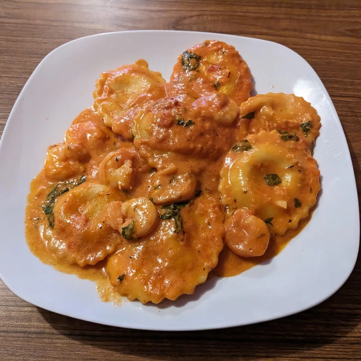 Lobster Ravioli and Chicken Marsala