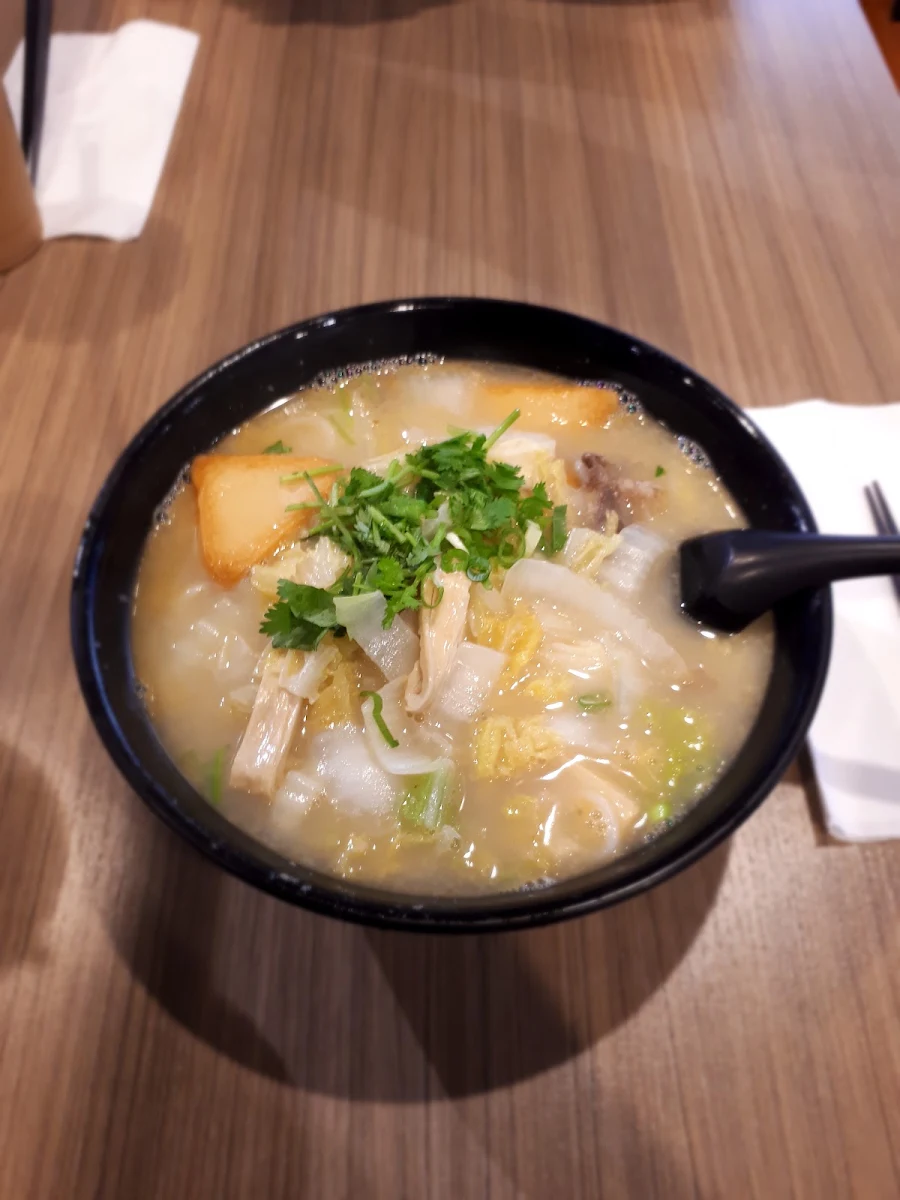 Fish Noodle Soup, Bubble Waffle Cafe