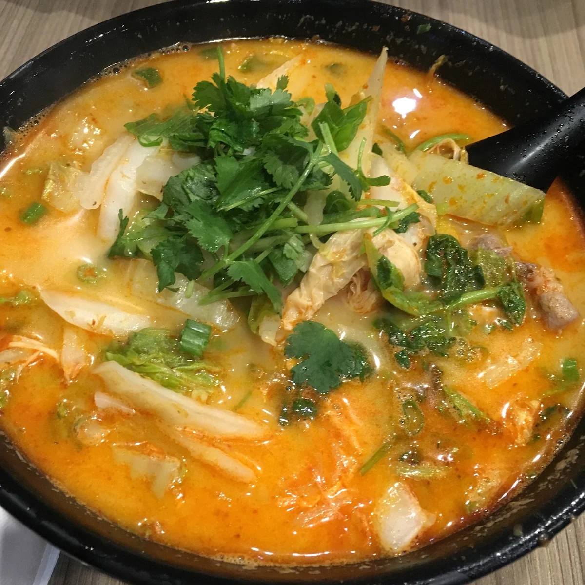 Laksa Soup Base, Bubble Waffle Cafe
