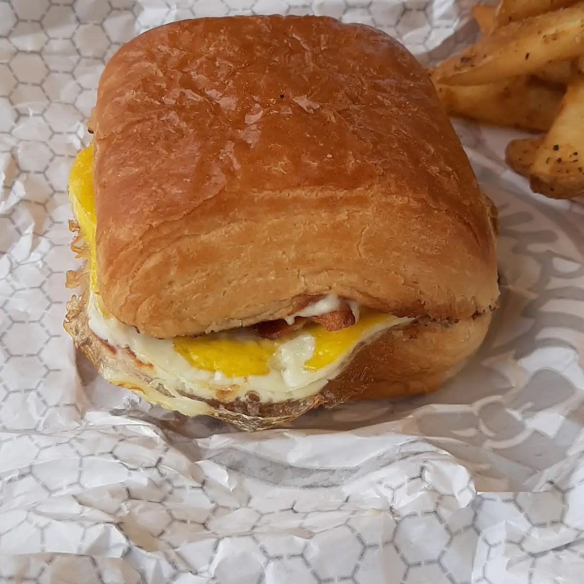 Bacon Egg and Cheese Croissant Sandwich