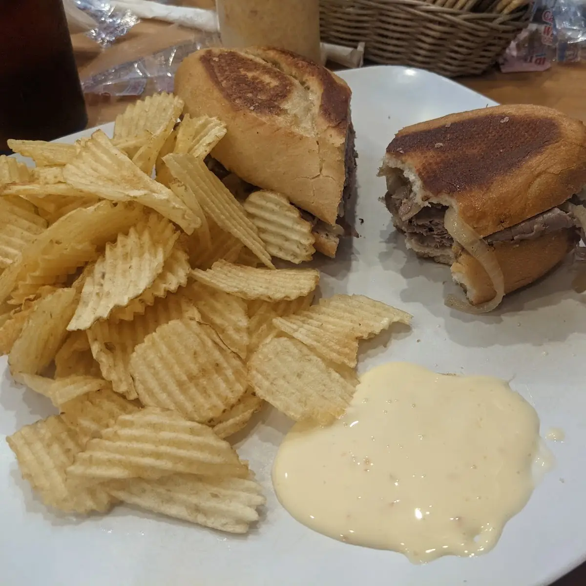 French Dip with Grilled Onions