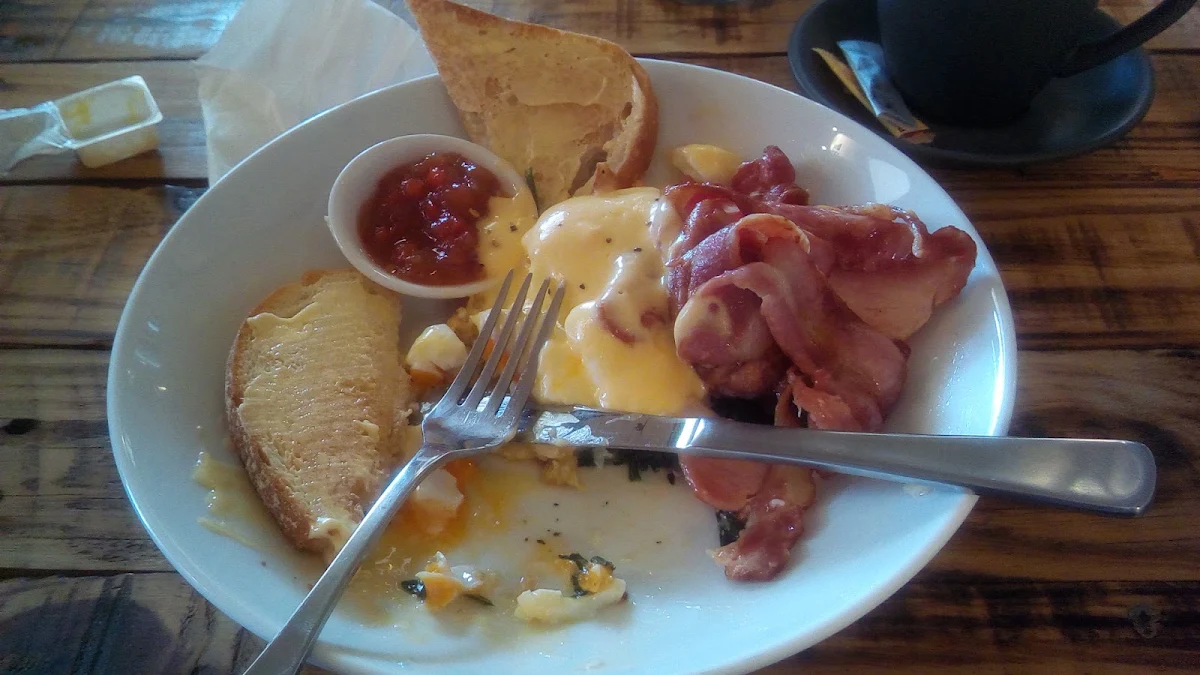 Bacon Eggs Benedict and Coffee, Jamworks Gourmet Foods