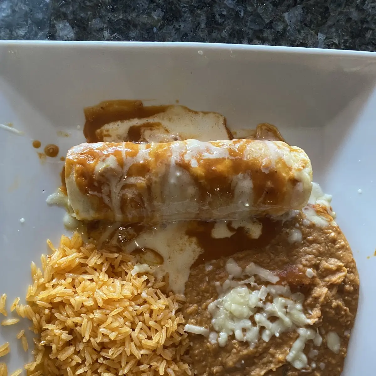 Beef Enchilada Rice and Beans