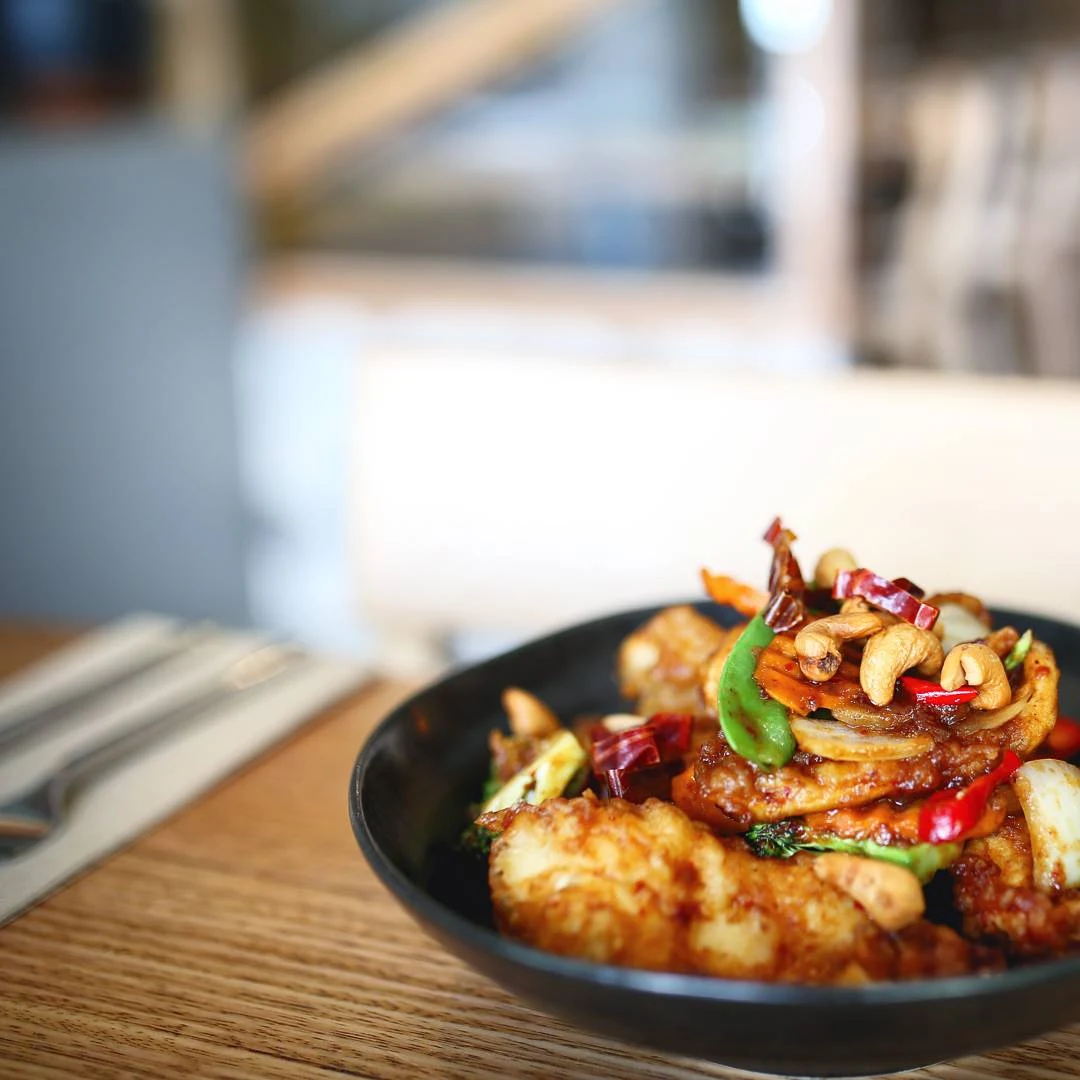 Cashew Chicken, Rice Scoop
