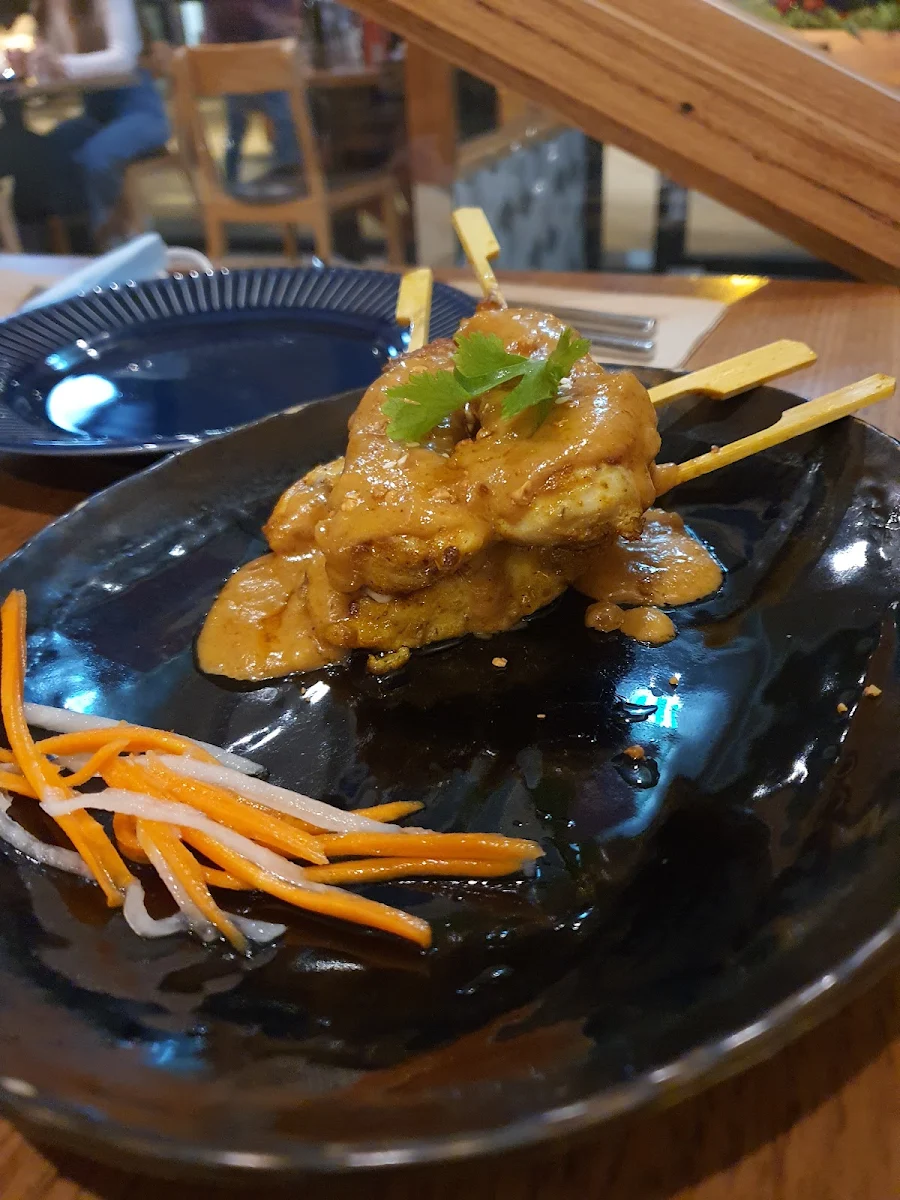 Chicken Sate, Rice Scoop