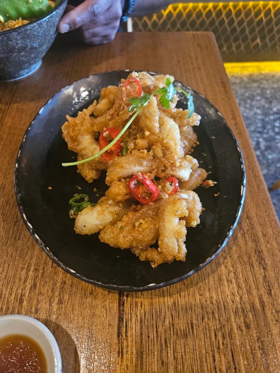 Crispy Squid, Rice Scoop