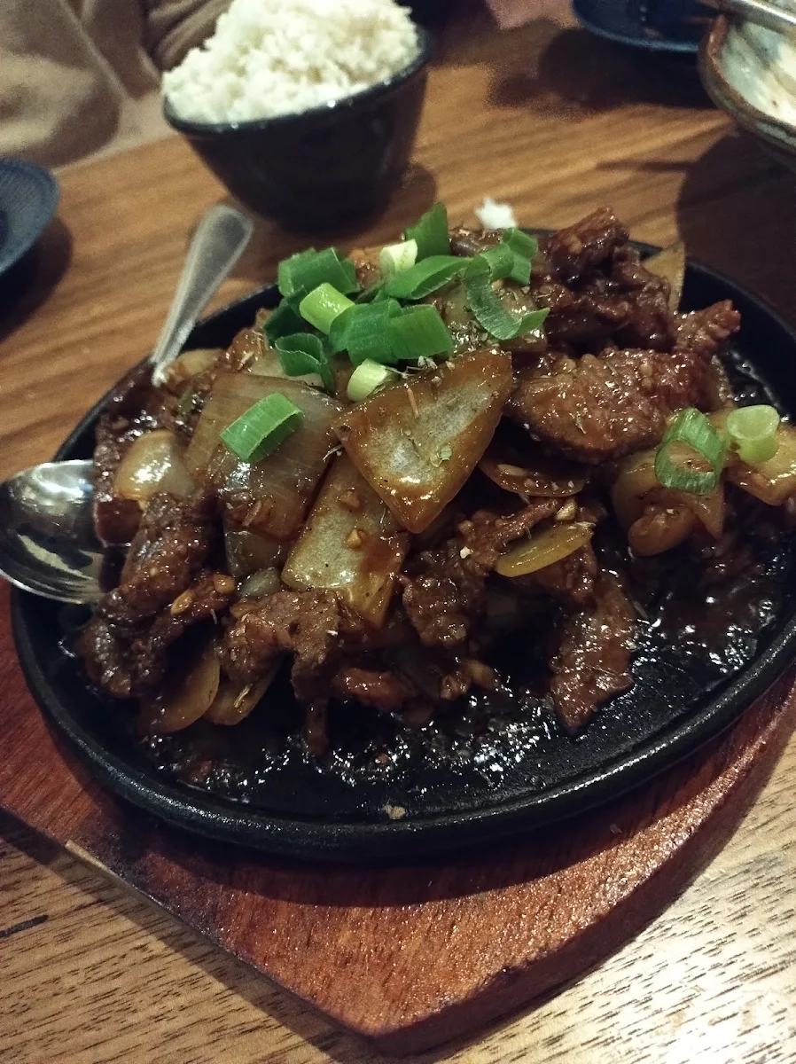 Sizzling Lamb, Rice Scoop