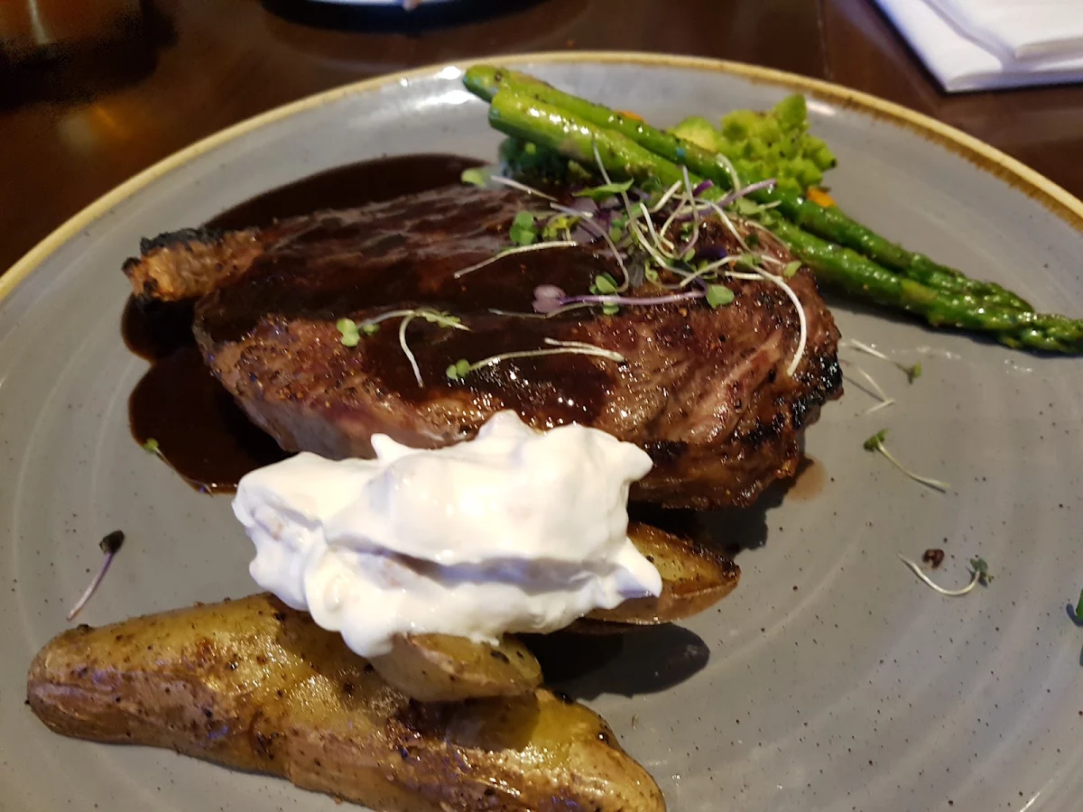 Steak, RANGE restaurant, bar + patio
