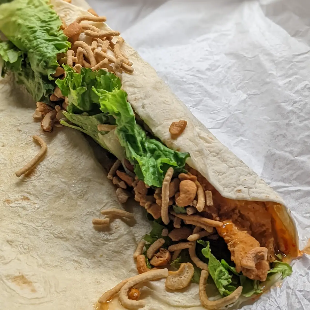 Cashew Chicken Wrap