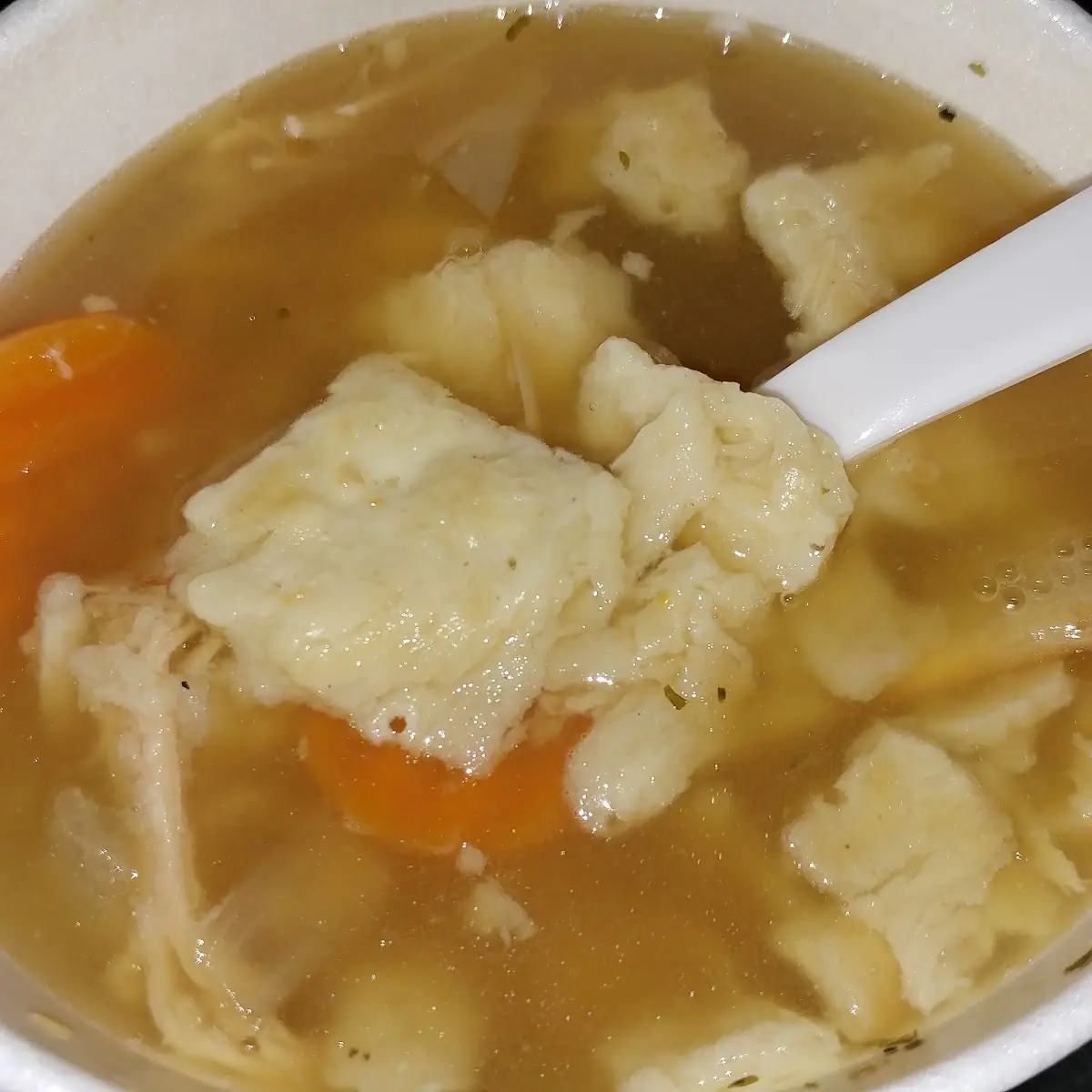 Turkey Noodle Soup with Crackers