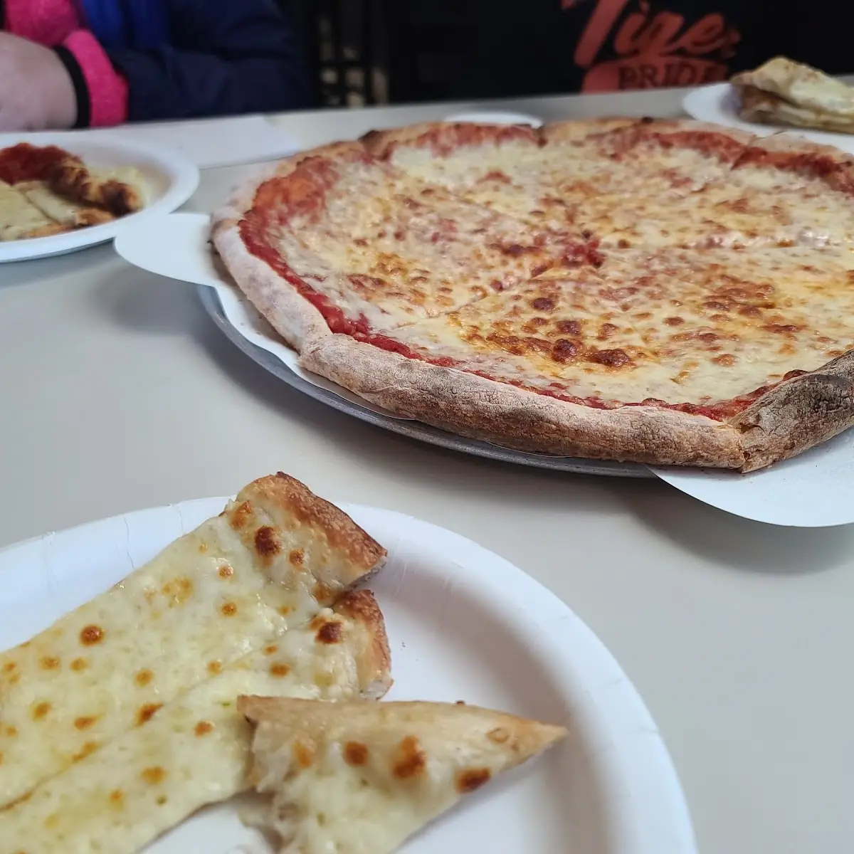 Cheese Pizza and Pizza Bread