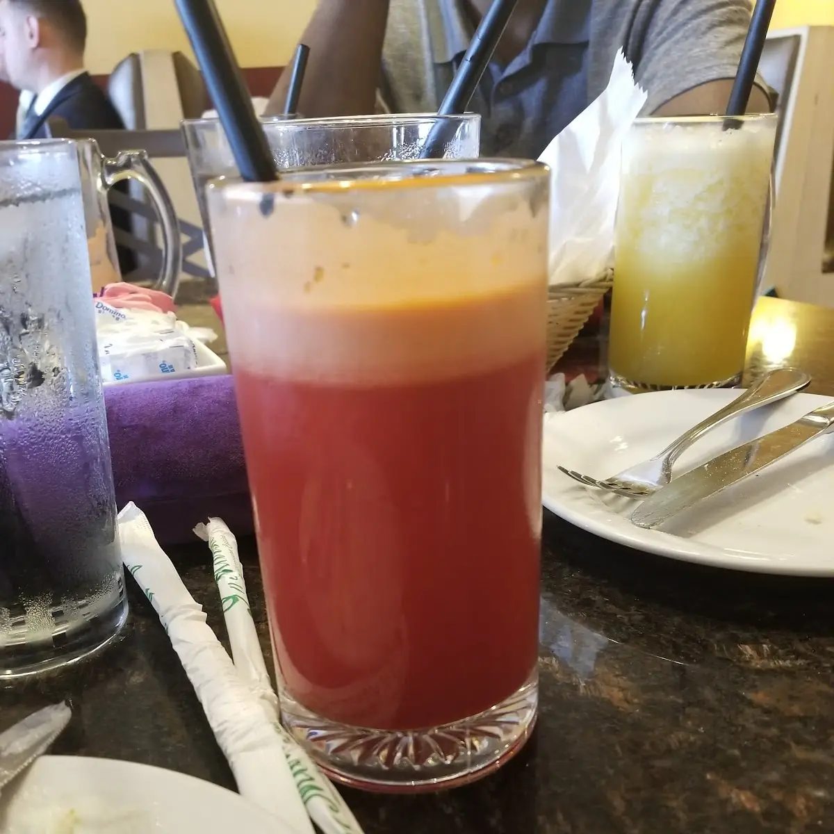 Fresh Carrot Apple and Beer Juice