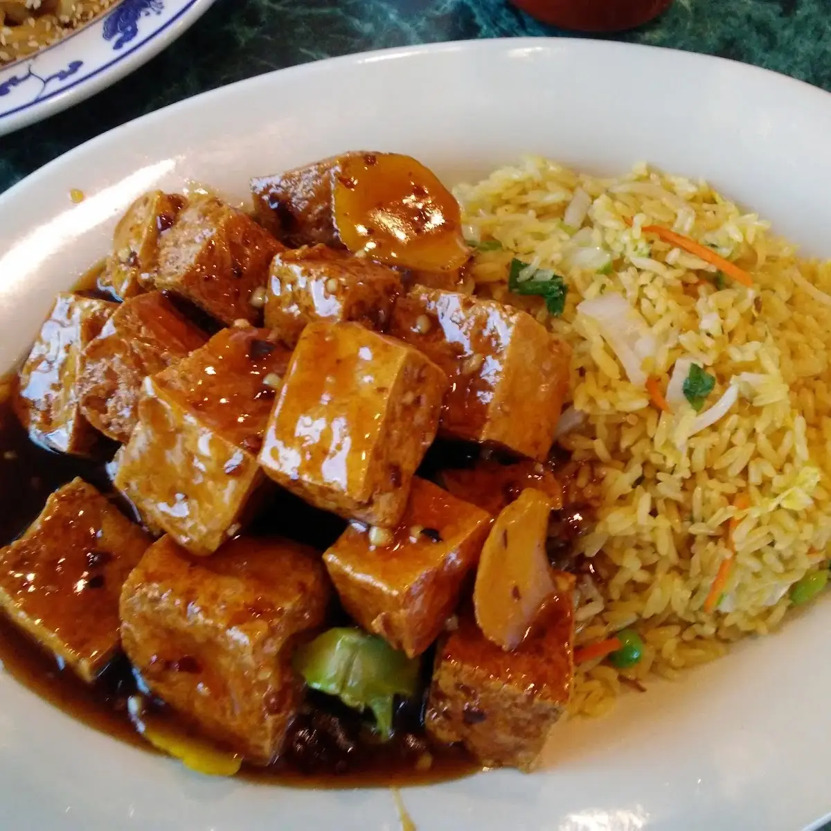 Bean Curd w Garlic Sauce