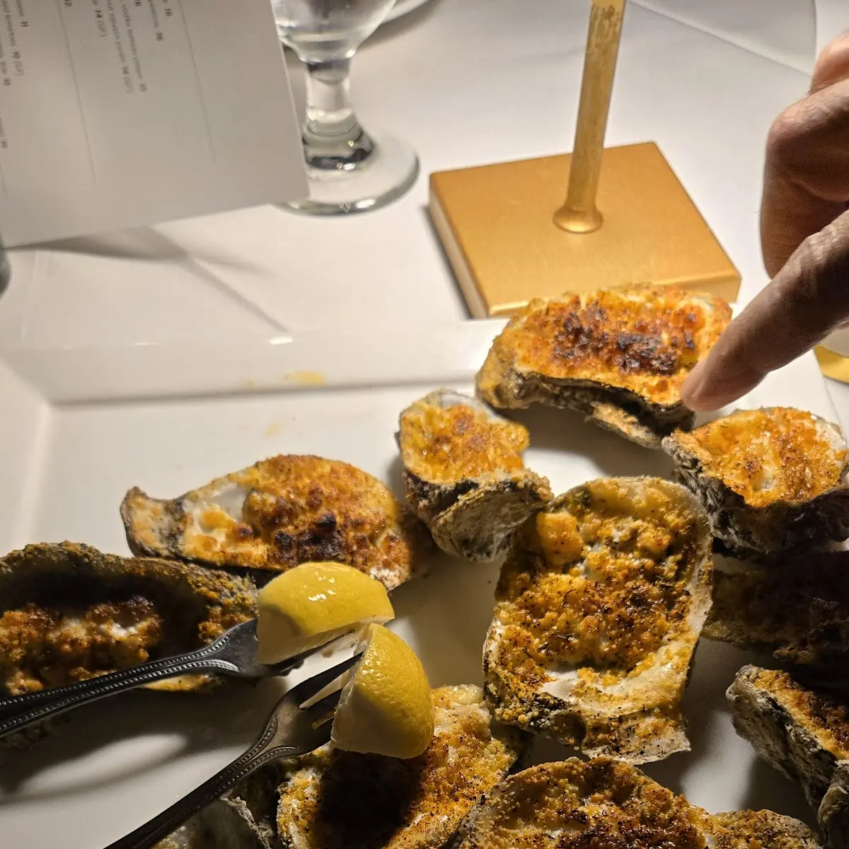 Wood Oven Roasted Oysters