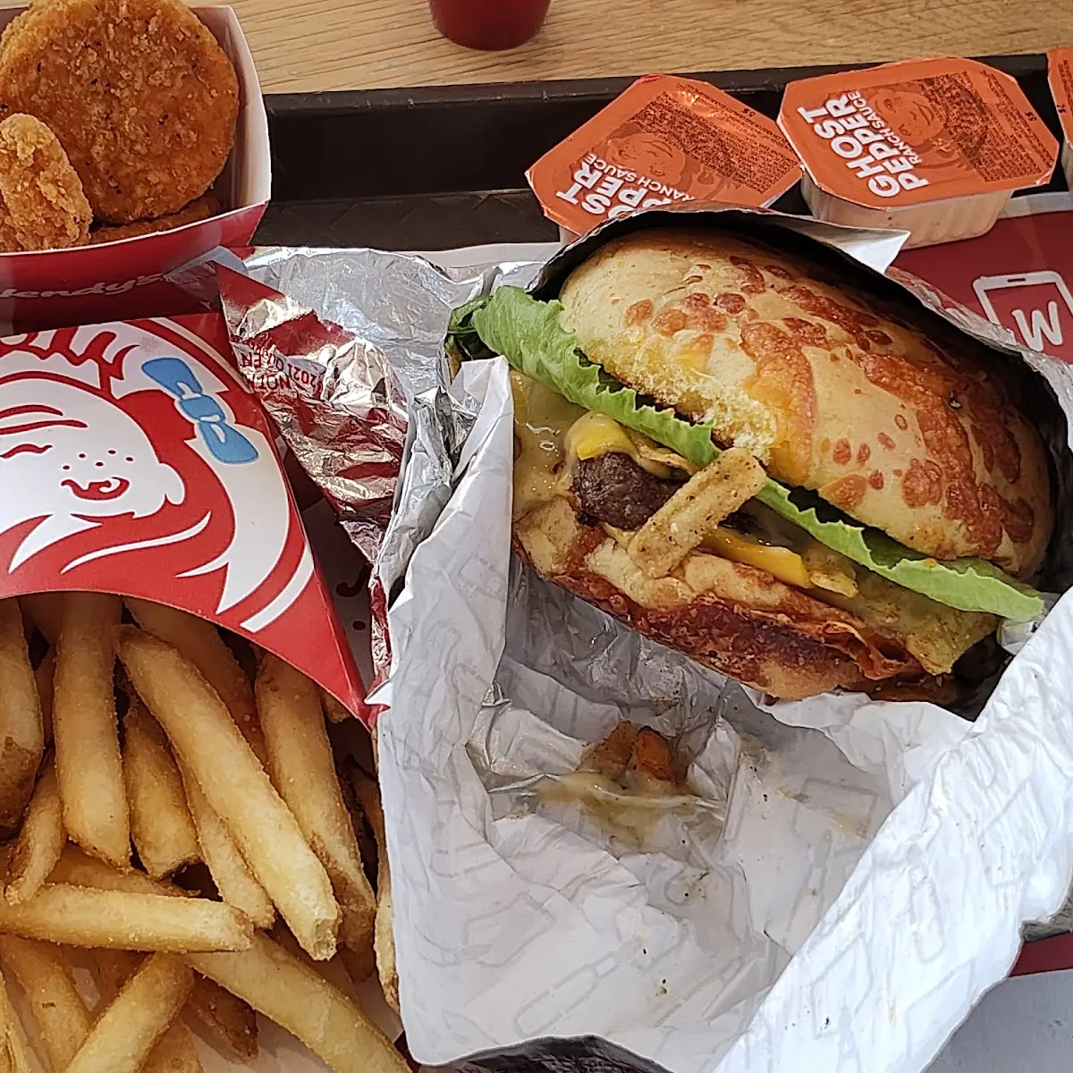 Nacho Cheese Burger Combo