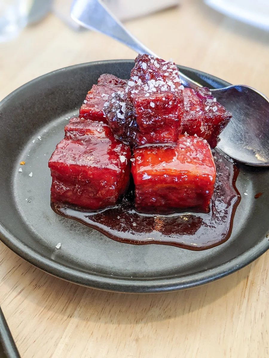 Four Hands Signature Sticky Quince Pork Belly, Four Hands Tapas & Pizza Restaurant