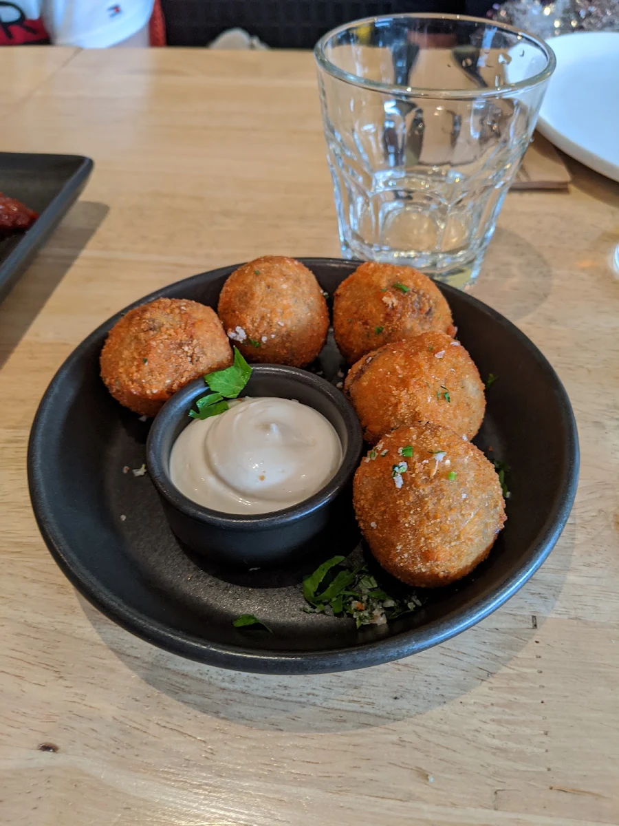 Lamb Arancini, Four Hands Tapas & Pizza Restaurant