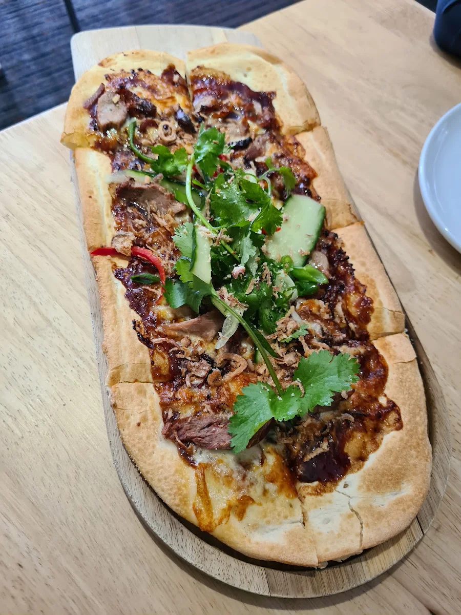 Peking Duck Pizza, Four Hands Tapas & Pizza Restaurant