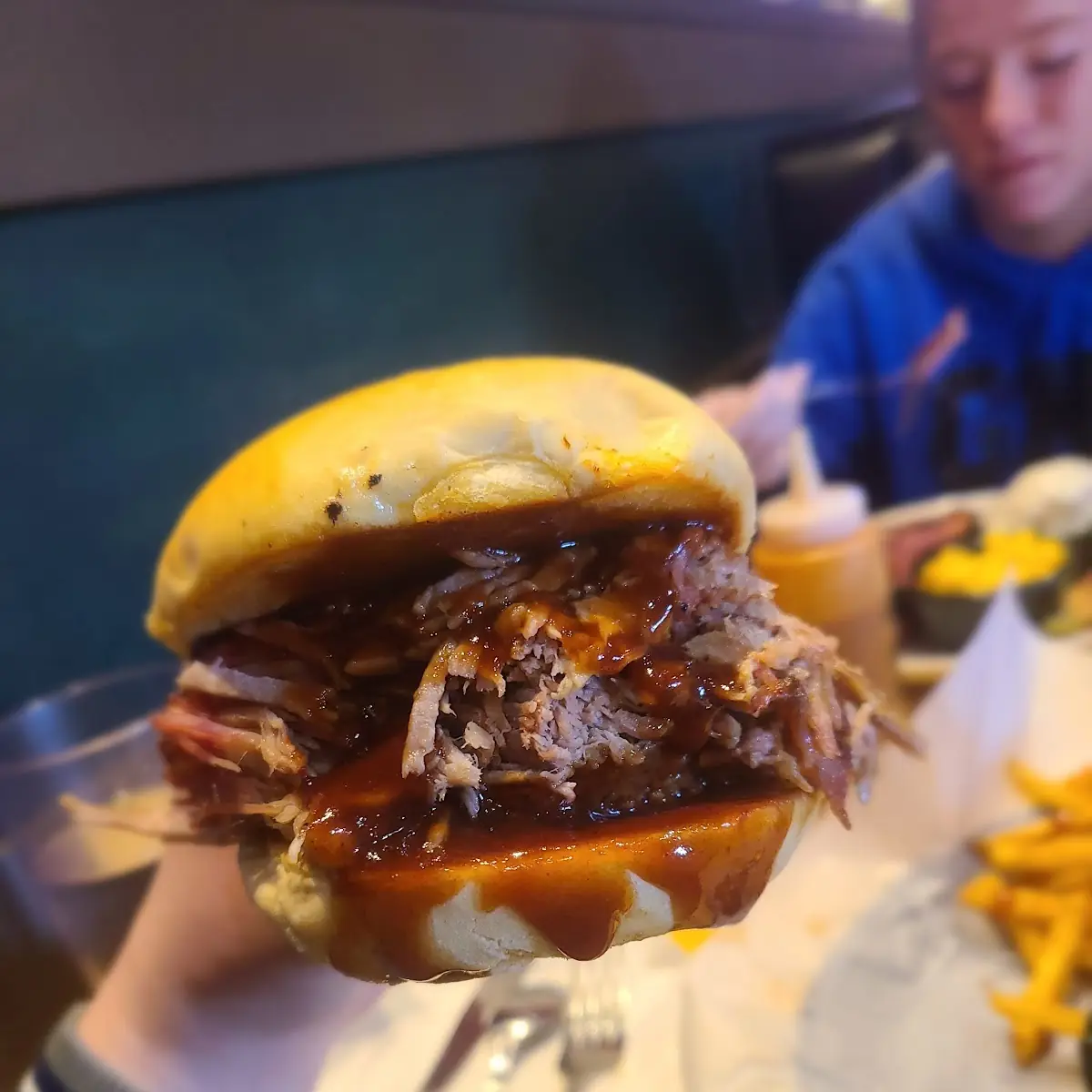 BBQ Sandwich Fudge Brownie Sundae